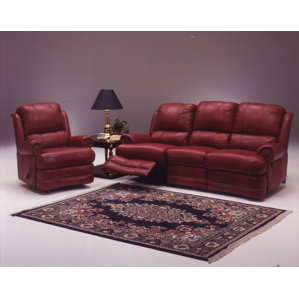 Morgan Leather Configurable Living Roo..