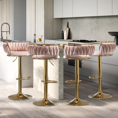 Ginko Swivel Adjustable Height Bar Stool