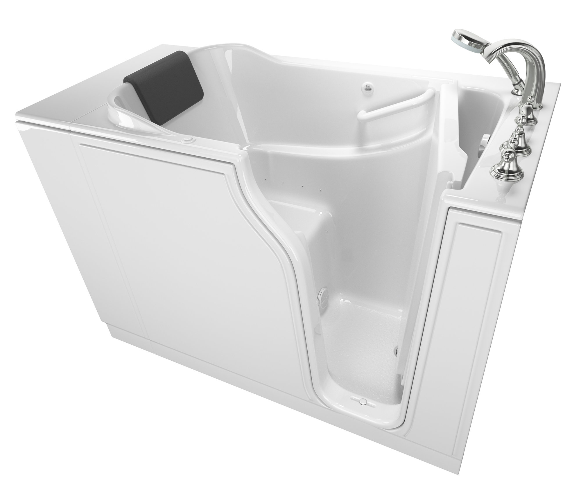 American Standard 51.5'' x 29.75'' WalkIn Air Fiberglass Bathtub with