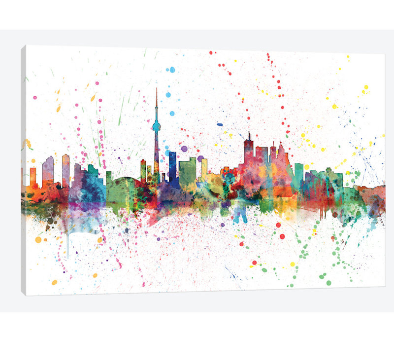 East Urban Home Rainbow Splash Skyline Series Toronto Canada