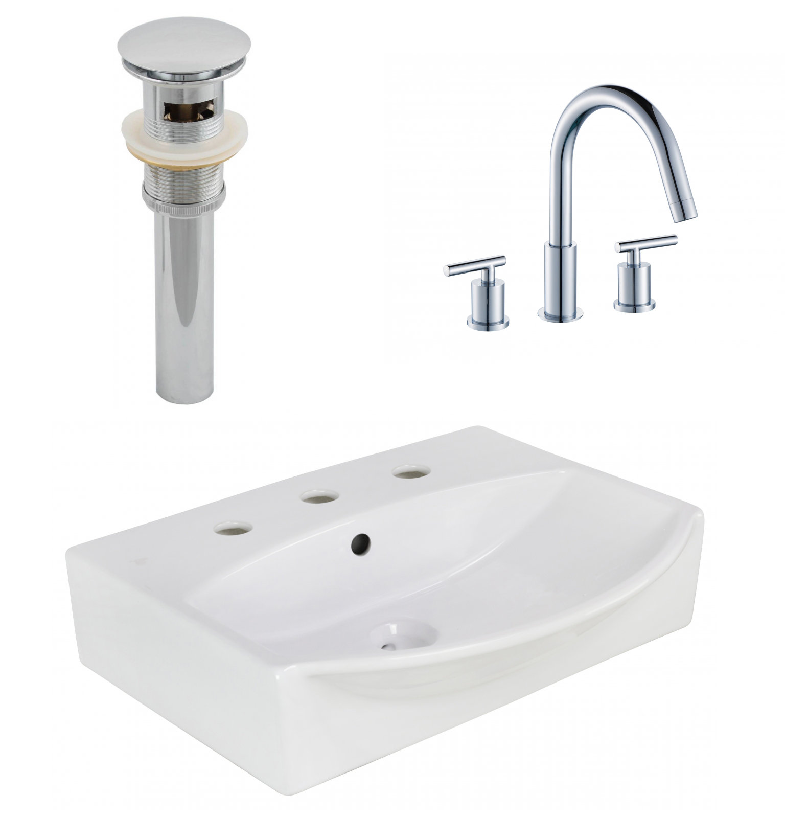 Avanities Above Counter Ceramic Specialty Vessel Bathroom Sink With Faucet And Overflow Wayfair