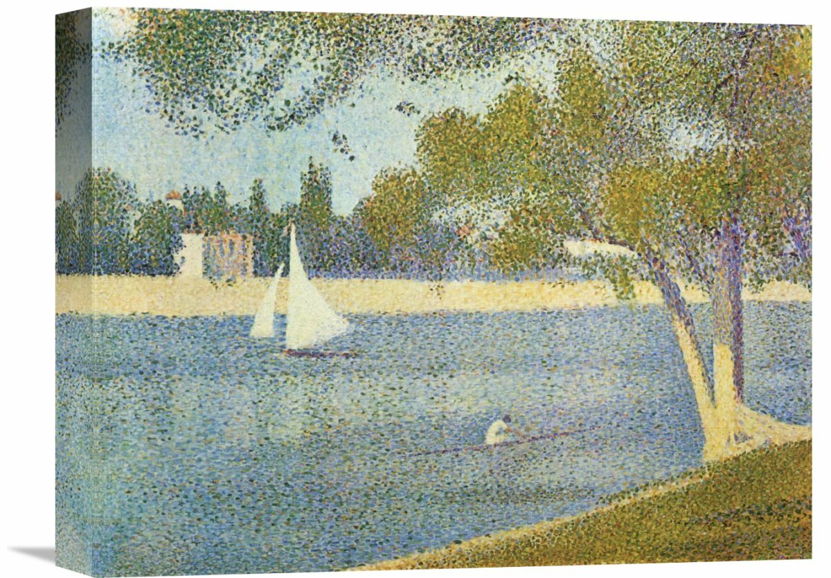 Vault W Artwork The Seine At La Grande Jatte In The Spring by Georges ...