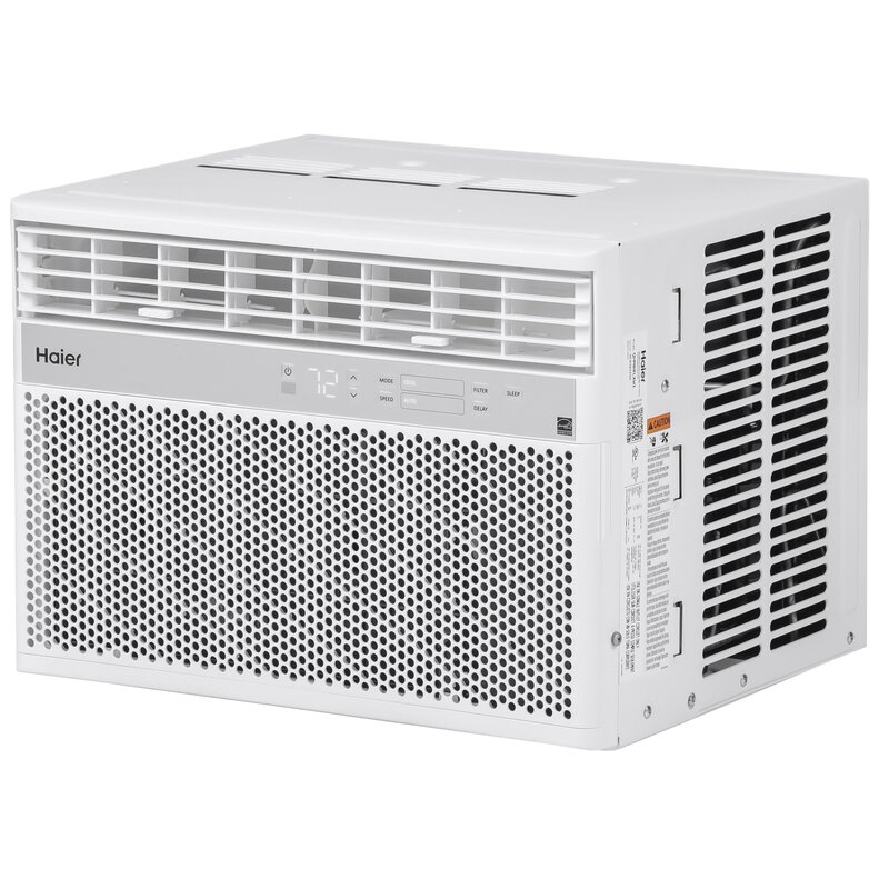 Haier 24 000 Btu High Efficiency Window Air Conditioner With Remote In White Hwe24vcr The Home Depot