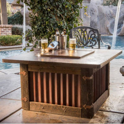 Oakland Living Gol S Steel Propane Fire Pit Table Wayfair Homesteader Steel Propane Fire Pit Table