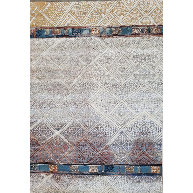 Bloomsbury Market Adrey Power Loom Gray Rug Wayfair