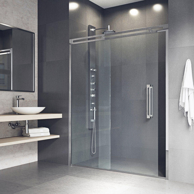 Vigo Erie 60 X 74 Sliding Framed Shower Door Wayfair