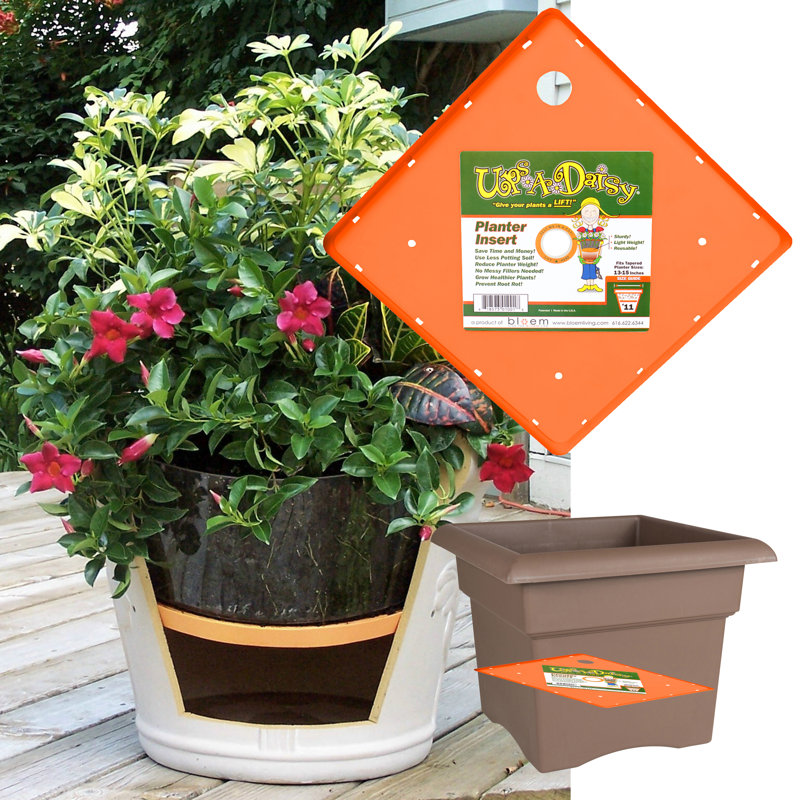 Bloem Ups A Daisy Square Planter Insert Liner &amp; Reviews