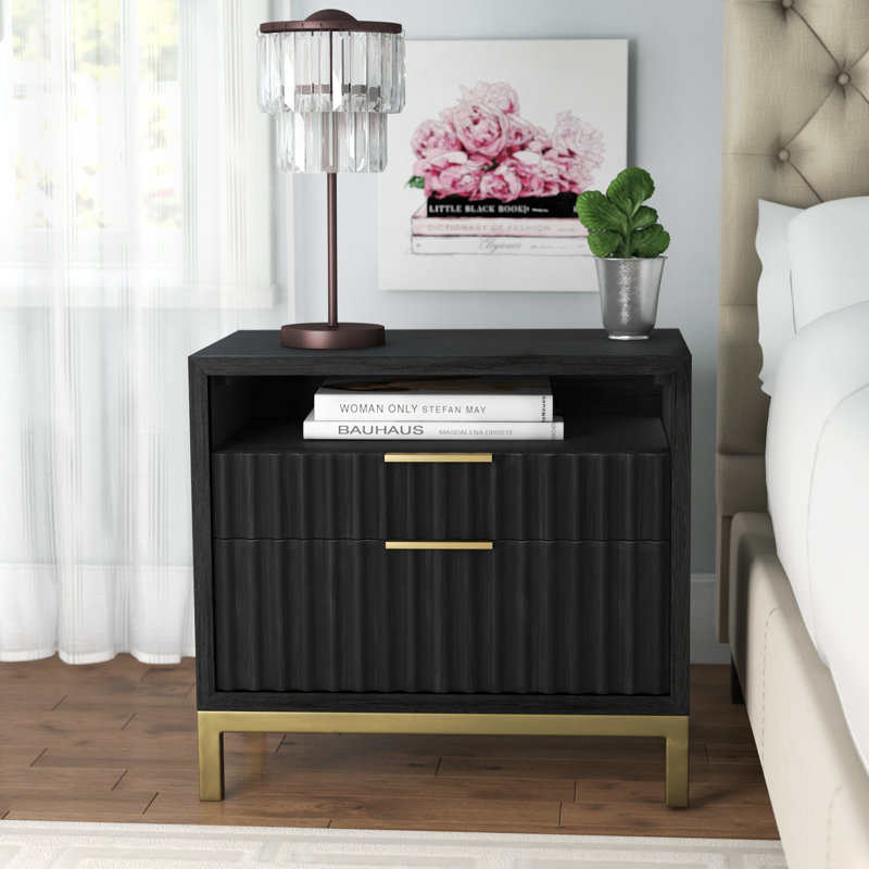 Mistana 2 Drawer Nightstand Reviews Wayfair