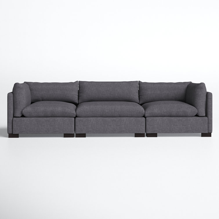 Claudia 117'' Modular Square Arm Sofa | Joss & Main