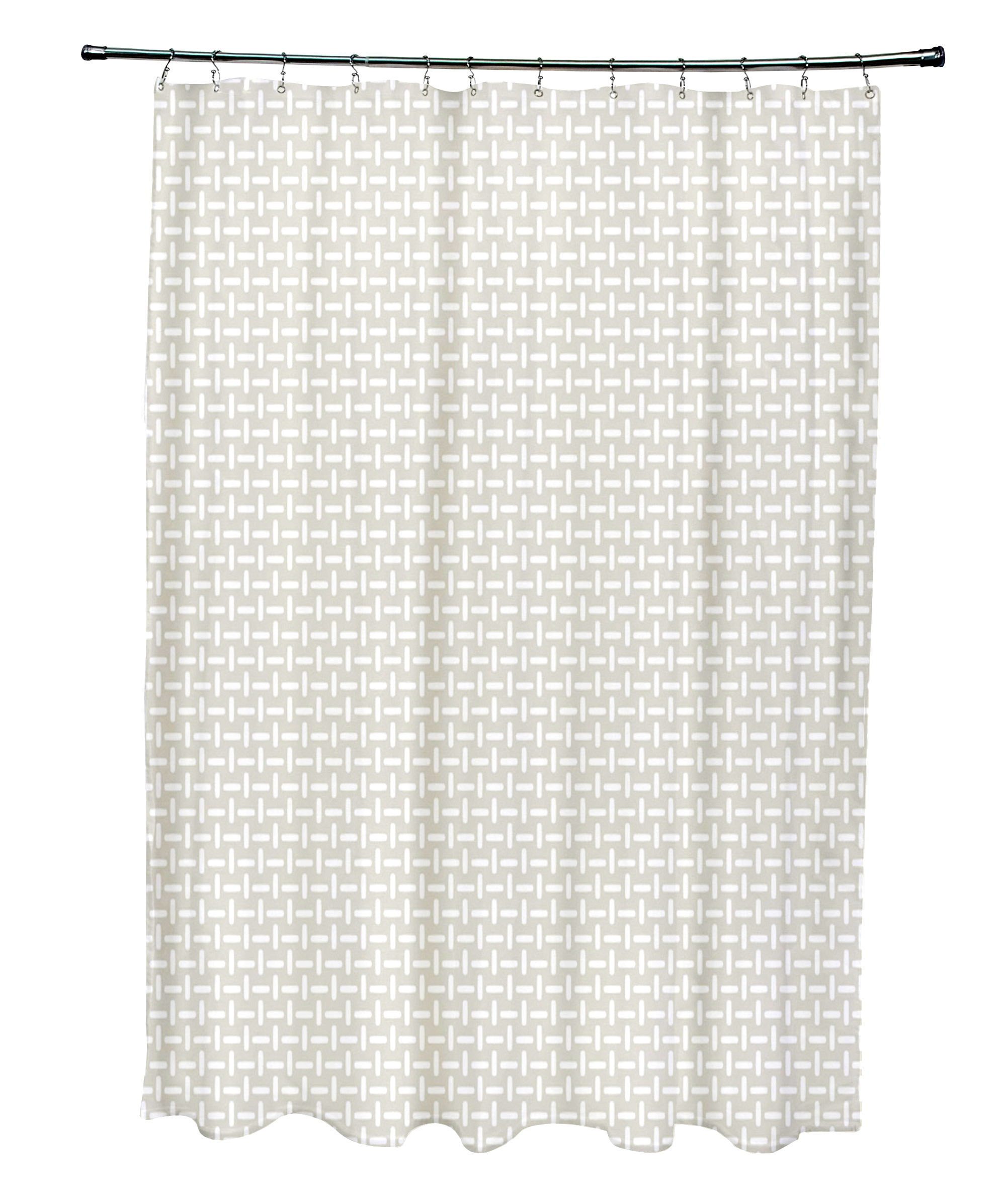 E By Design Geometric Shower Curtain Wayfair