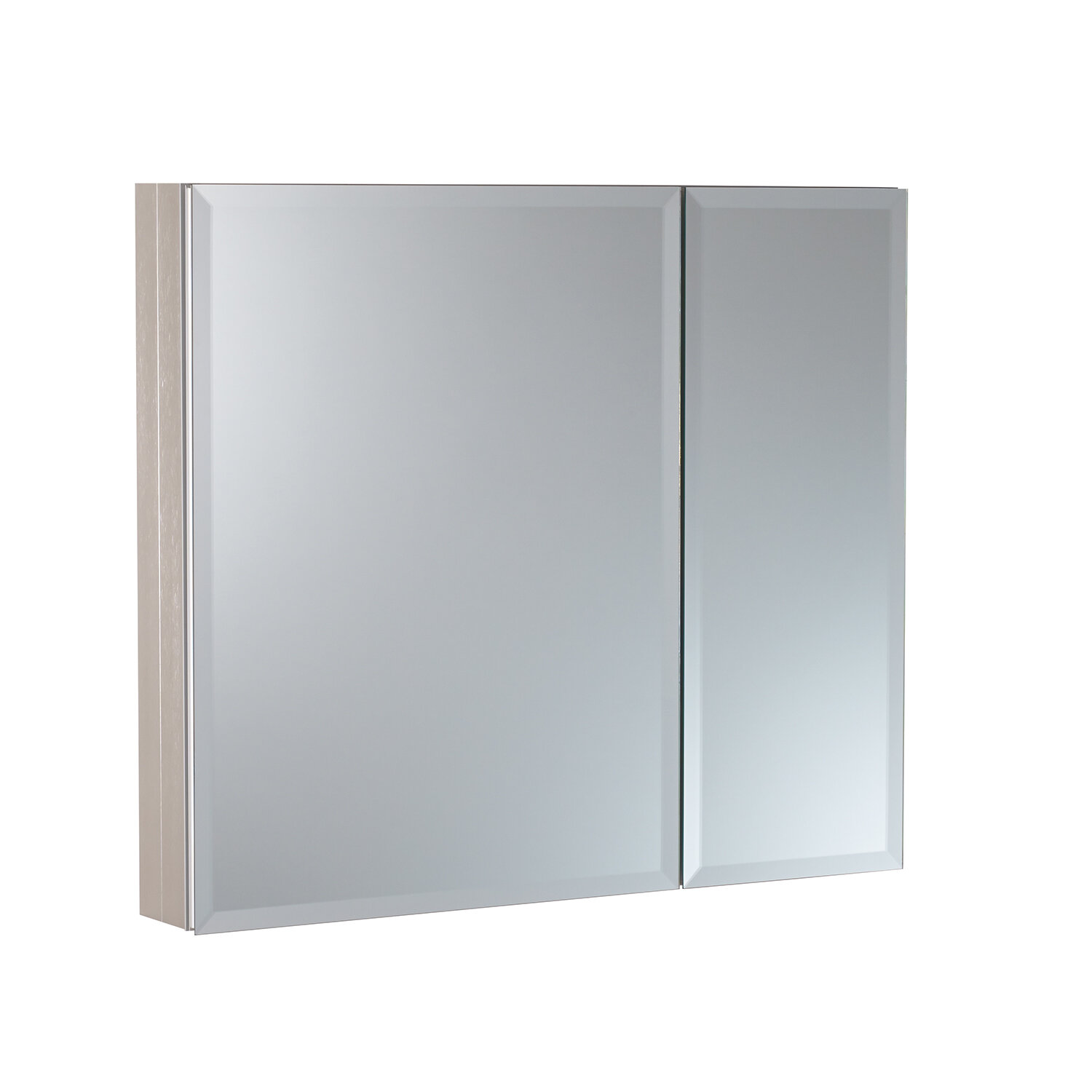 Hazelwood Home 30 X 26 Recessed Or Surface Mount Frameless Medicine Cabinet With 2 Adjustable Shelves Reviews Wayfair Ca