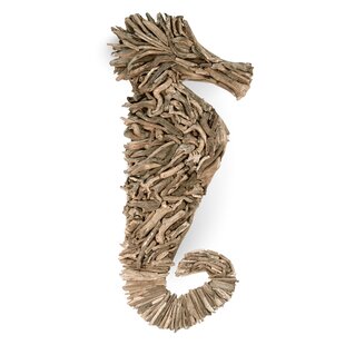 Seahorse Wall Metal Art with Rustic Copper Finish 