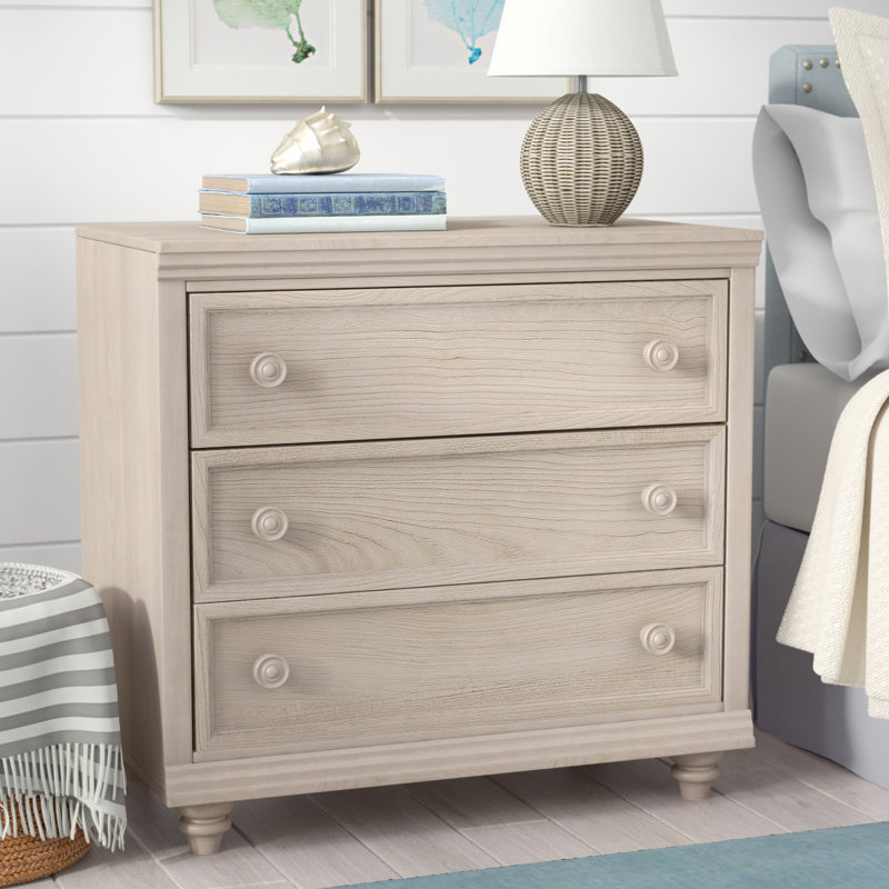 Beachcrest Home Eastweald 3 Drawer Dresser Reviews Wayfair