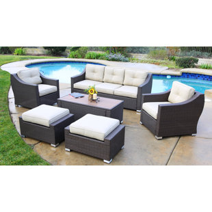 Go to store & view more images Tampa 6 Piece Sofa Seating Group with Cushions by World Wide Wicker