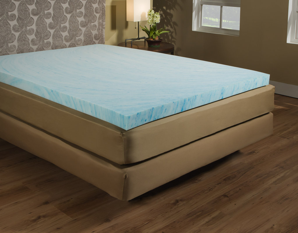 Alwyn Home 3 Gel Memory Foam Mattress Topper Reviews Wayfair 3 Gel Memory Foam Mattress Topper