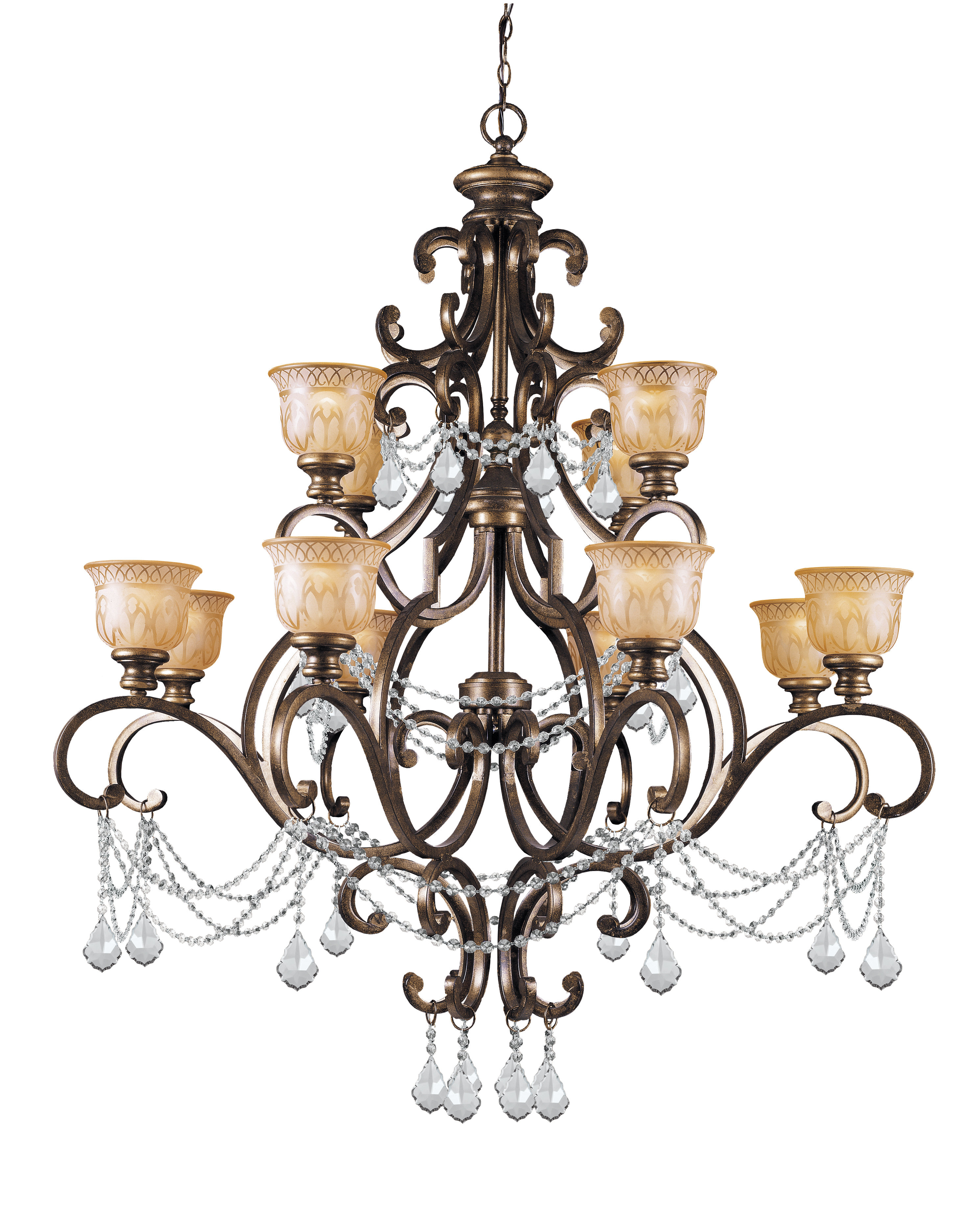 Crystorama Norwalk 12 Light Shaded Statement Chandelier Wayfair