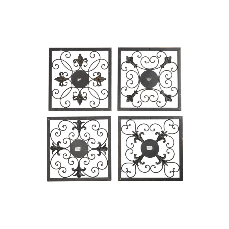 Andover Mills 4 Piece Metal Plaque Wall Decor Set Reviews Wayfair