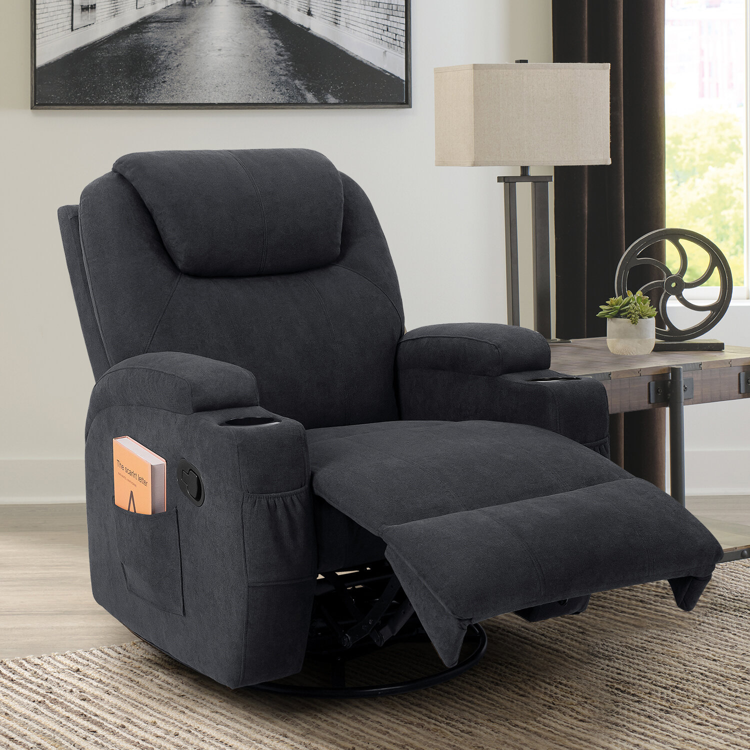 heated swivel rocker recliner