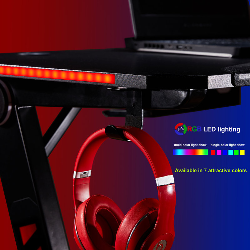 gaming desk with led