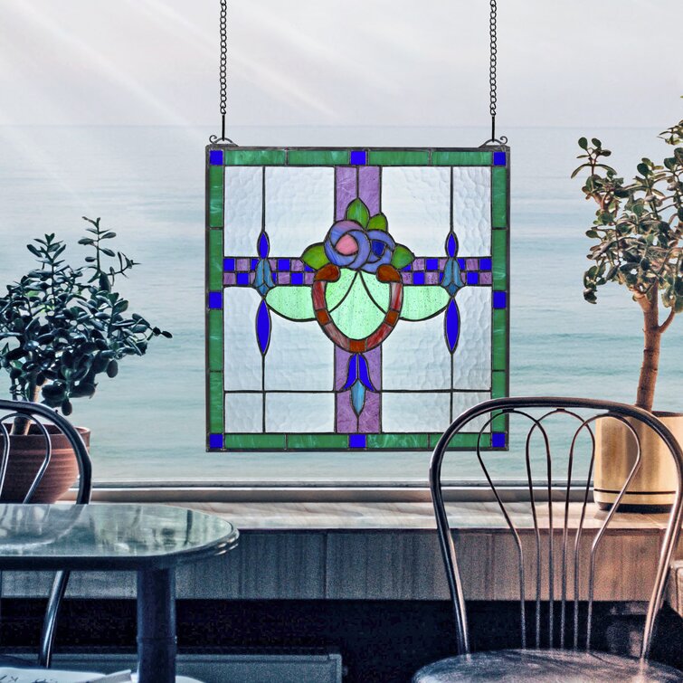 Design Toscano Nightshade Tiffany Window Panel | Wayfair.ca