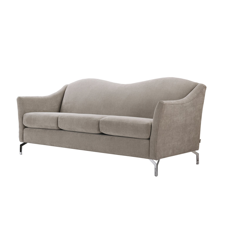 Everly Quinn Alrai Velvet 35 Flared Arm Sofa Bed Reviews Wayfair