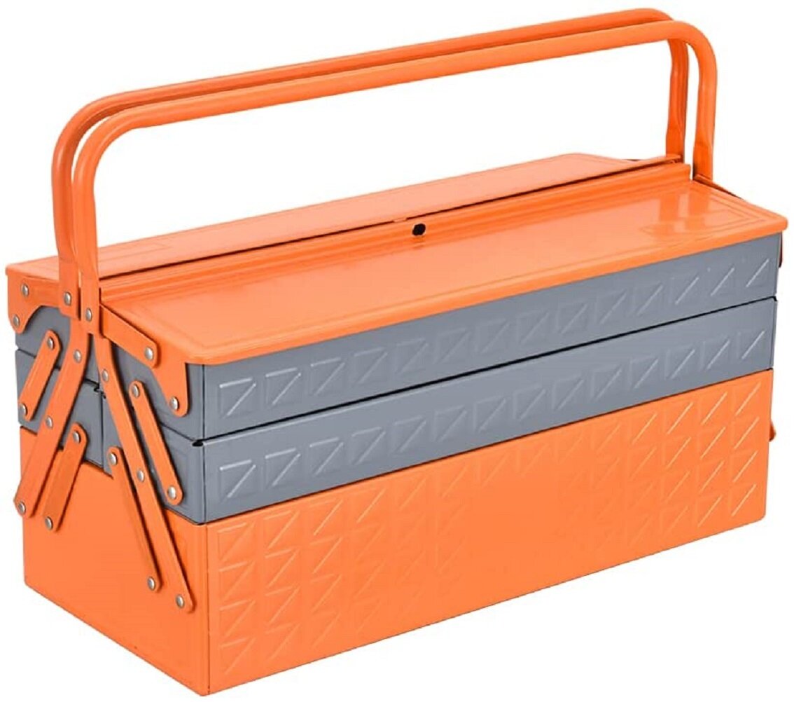 Wfx Utility™ Cantilever Metal Tool Box Portable 5 Tray Steel Tool