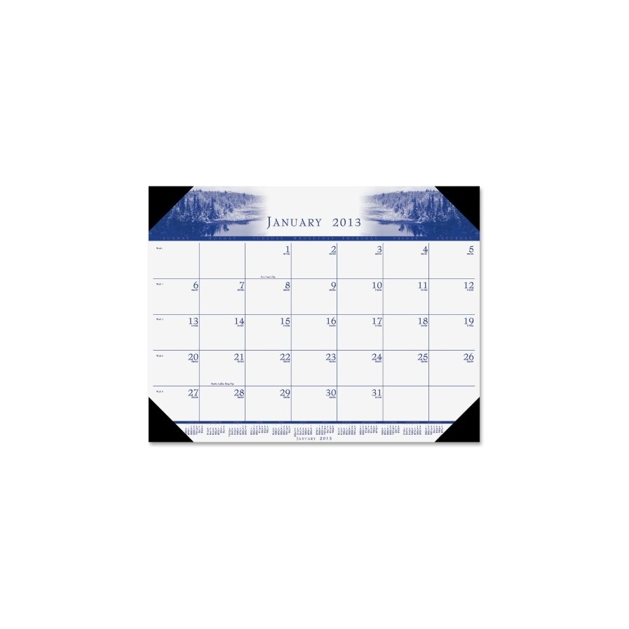 Illustrated Desk Pad Calendar