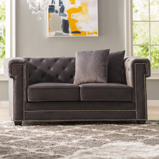 Hilaire Chesterfield Loveseat by Willa Arlo Interiors Bargain