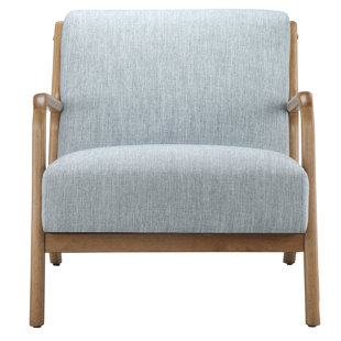 baby blue armchair