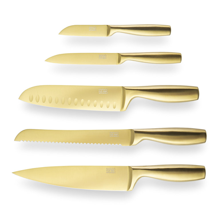 Gold knife set clearance