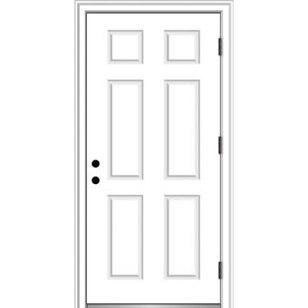 Verona Home Design Severe Weather Primed Fiberglass Prehung Front