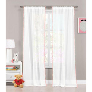 Pink Pom Curtains Wayfair Quickview