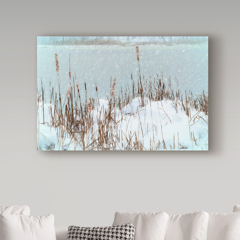 Trademark Art Winter Landscape Snowstorm Vintage Advertisement