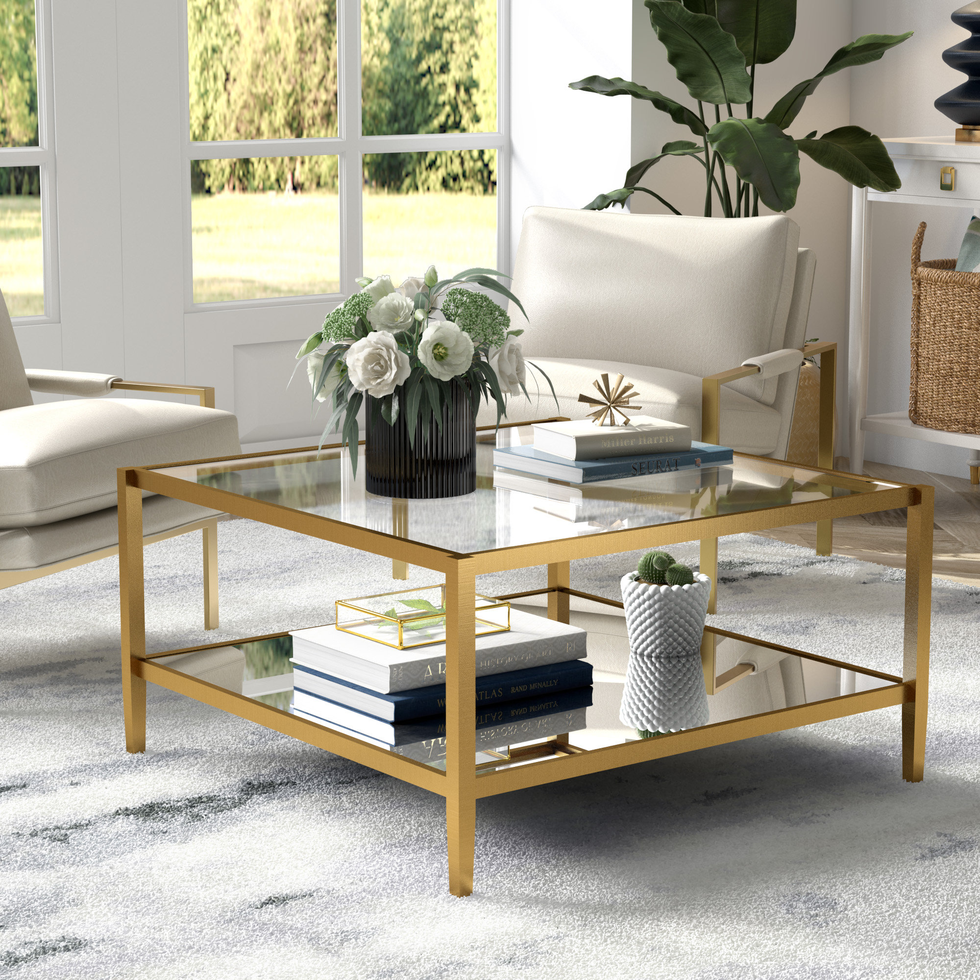 Anissa 4 Legs Coffee Table with Storage