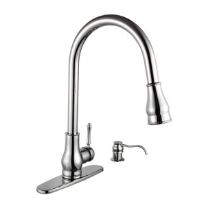 Brixton Single Handle Pull Down Standard Kitchen Faucet