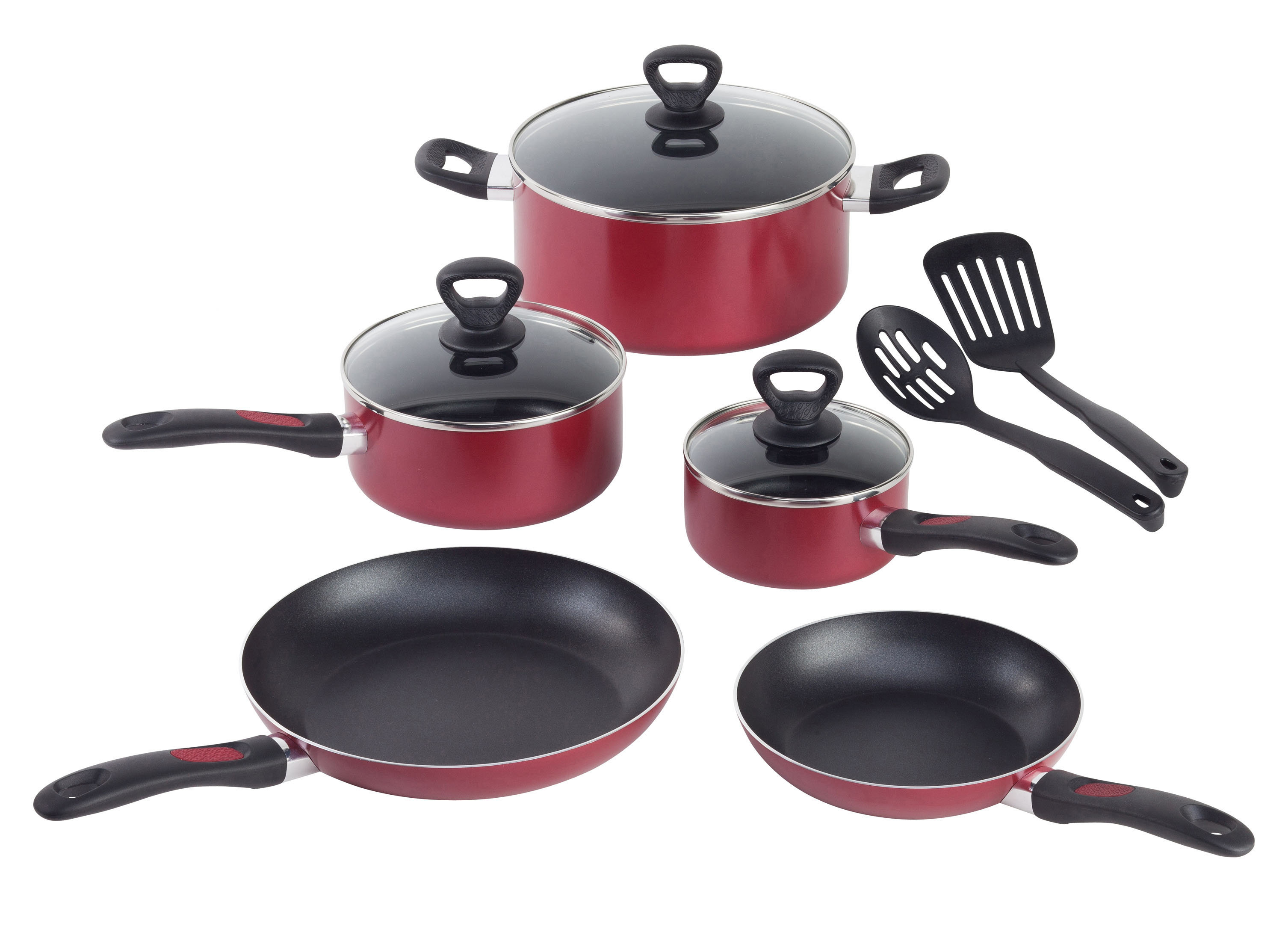 Mirro Get A Grip 10 Piece Non Stick Cookware Set Reviews Wayfair