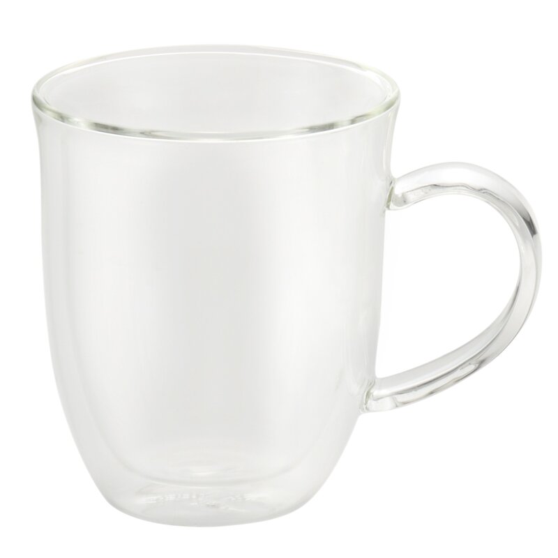 glass latte mug