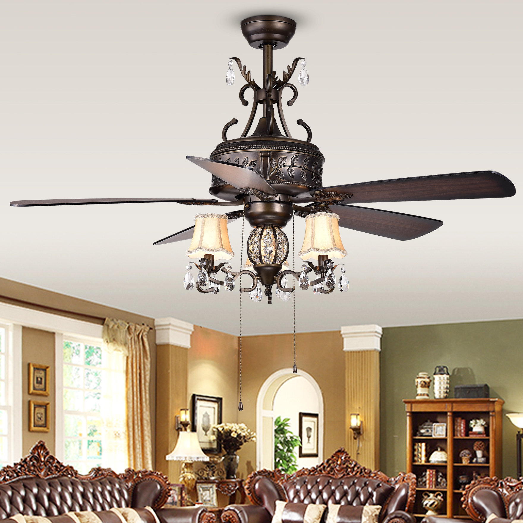 Astoria Grand 52 Sayre 5 Blade Ceiling Fan Light Kit Included Astoria Grand 52 Sayre 5 Blade Ceiling