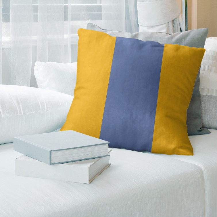 striped floor pillow