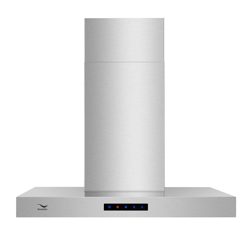 Streamlinebath 30 480 Cfm Convertible Wall Mount Range Hood In Stainless Steel Wayfair