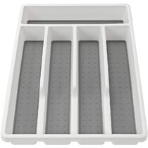 5 & 7 Compartment Plastic Cutlery Holder Tray Drawer Organiser Rack MADE IN UK 