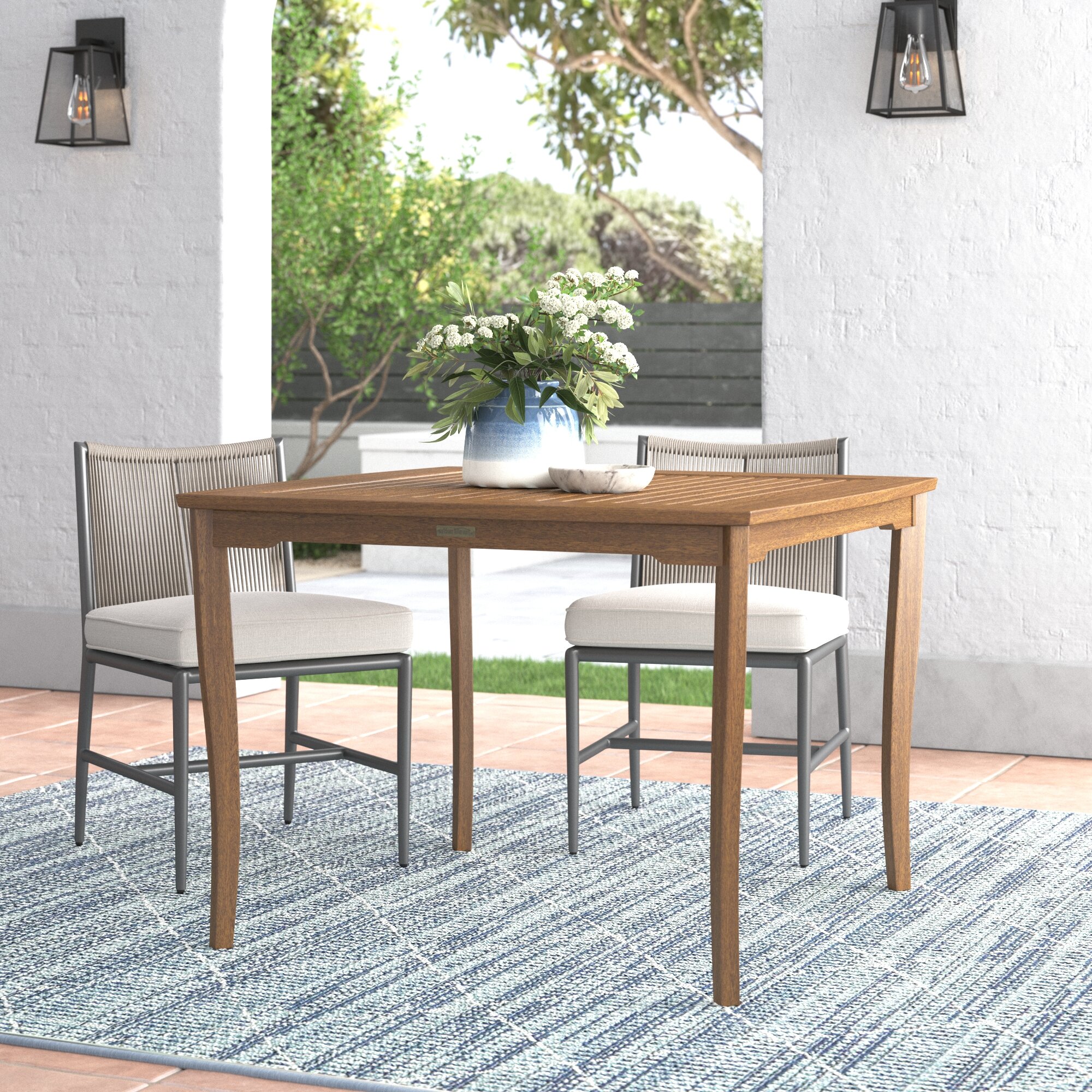 Hudgins Solid Wood Dining Table