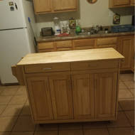 August Grove Stroman Kitchen Island With Natural Wood Reviews August Grove Stroman Kitchen Island