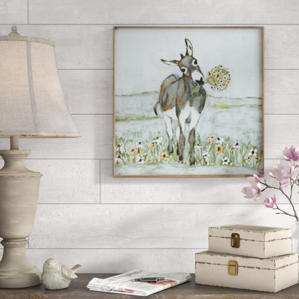 Ophelia & Co. 'Donkey' Framed Art & Reviews | Wayfair