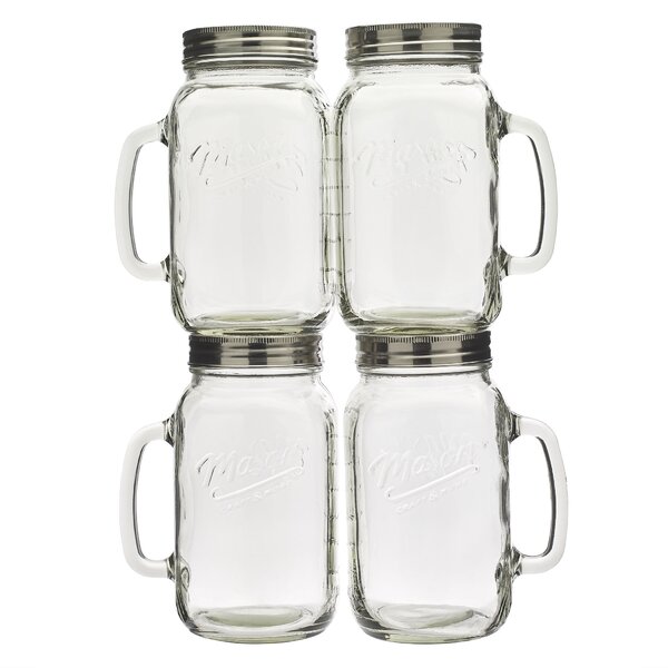Favors Great For Gifts Mason Jar 4 Ounce Mugs Candles And Crafts Set of 12 Glasses With Handles And Leak-Proof Lids Drinks