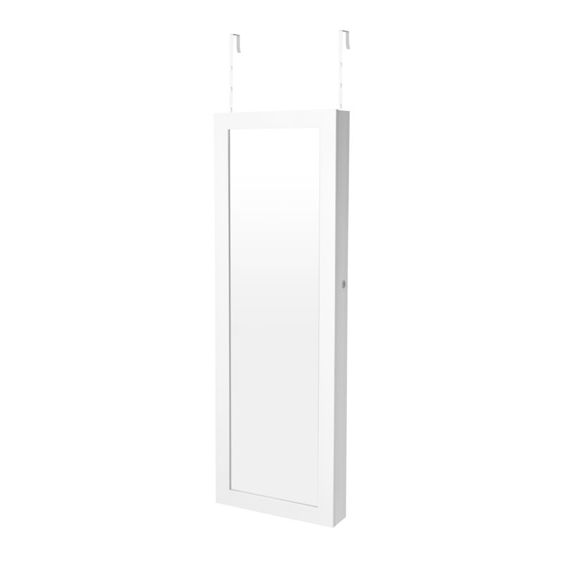 Latitude Run Rieves Over The Door Makeup Storage Jewelry Armoire
