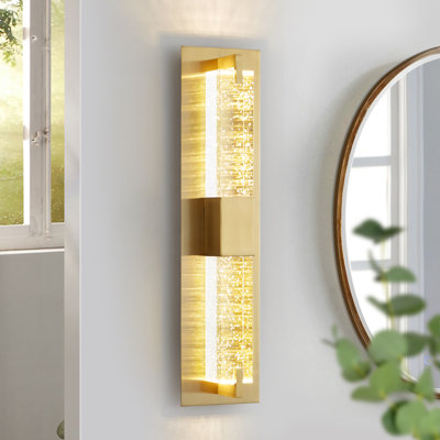 Tomario Dimmable Crystal Bathroom Vanity Light