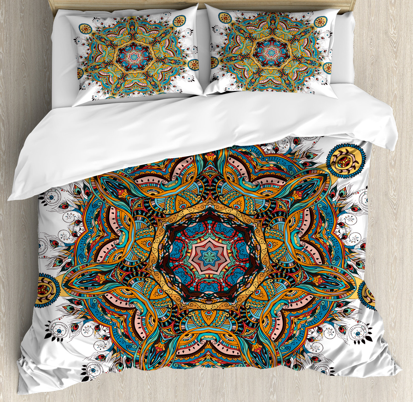 East Urban Home Mandala Oriental Mandala Pattern With Several