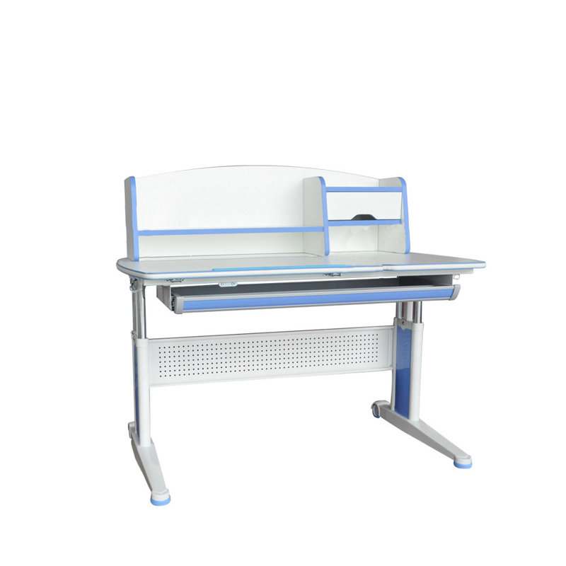 Zoomie Kids Hendrick Adjustable Kids Study Desk With Book Shelf