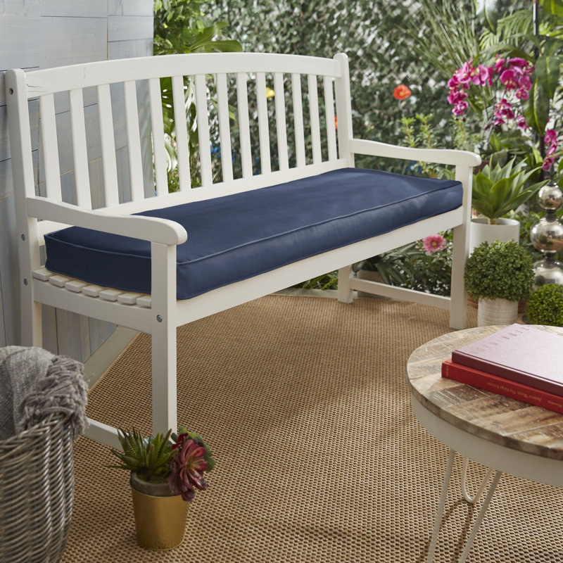 Telleman Indoor Outdoor Sunbrella Bench Cushion Reviews Joss Main